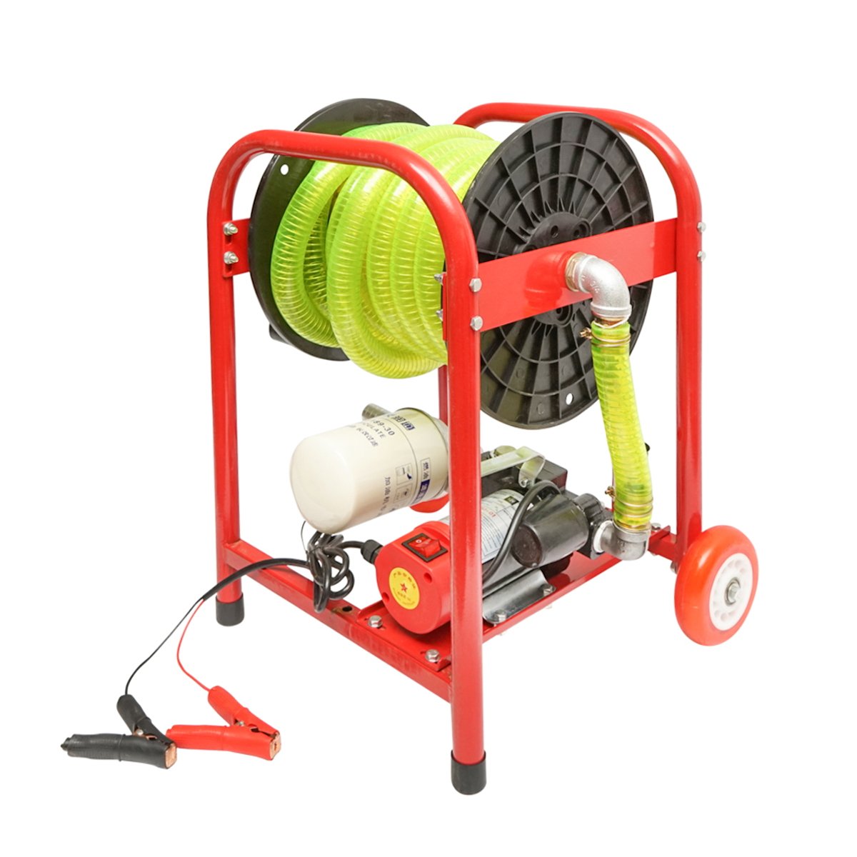 Pompa transfer combustibil 12V, 300W cu filtru si furtun, mobila Breckner Germany